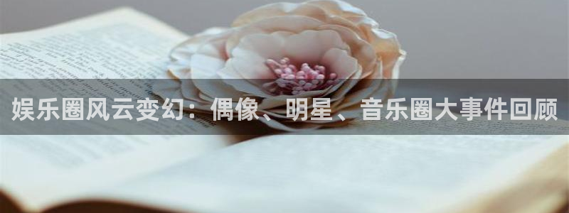 狗子28体育凯捷平台招商：娱乐圈风云变幻：偶像、明星、音乐圈大事件回顾