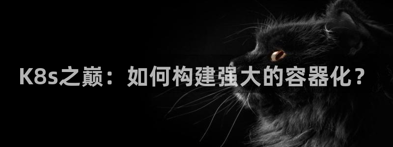 狗子28体育老板是谁：K8s之巅：如何构建强大的容器化？